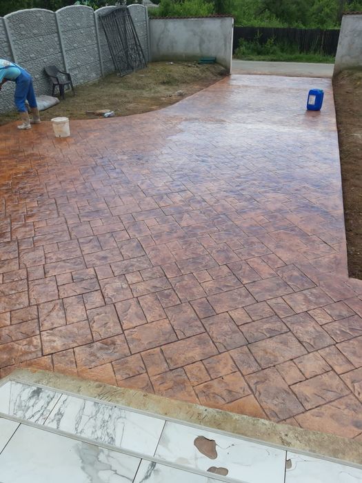 Beton amprentat și elicopterizat