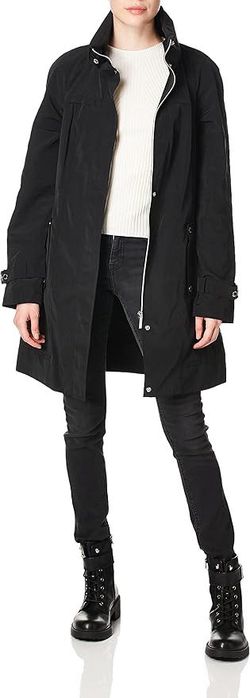 Плащ женский - дождевик parka Calvin Klein, черный. Размер 50 ( L )