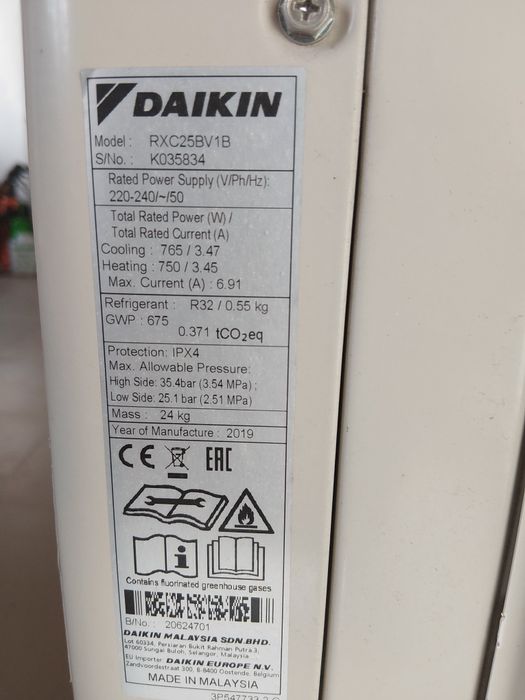 Климатик Daikin RXC25BV1B