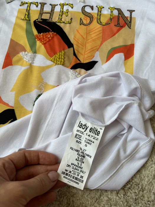 Tricou fete nou cu desen, marimea S, Firma Lady Elite