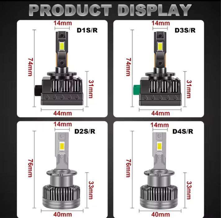 Becuri led noi de calitate H7 H1 H11 H4 H8 D1S D1R D2S D2R D3S