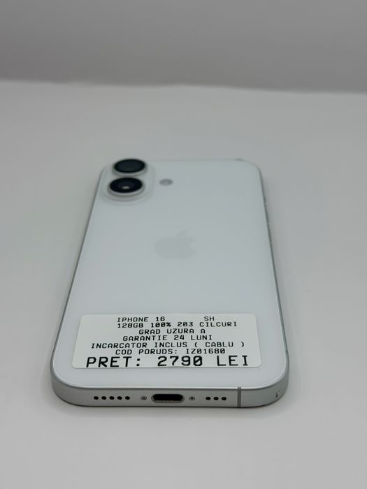 Iphone 16 128GB 100% Garantie Rate BuyBack - zonemag.ro