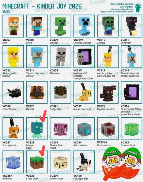 Kinder Joy Minecraft (киндер игрушка майнкрафт)