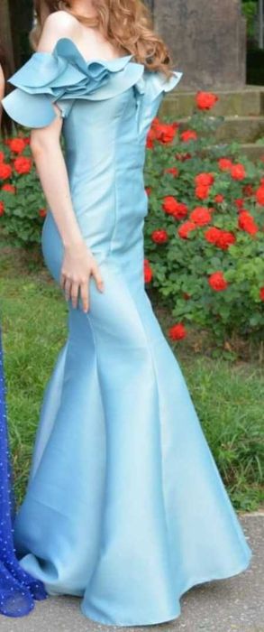 Rochie originală Tarik Ediz din tafta, purtată o singură dată