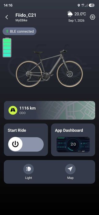 Bicicleta Electrica Fiido C21