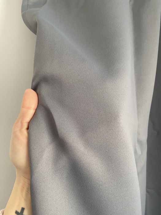 Draperie gri inchis opaca/ blackout noua,132x244cm, o bucata