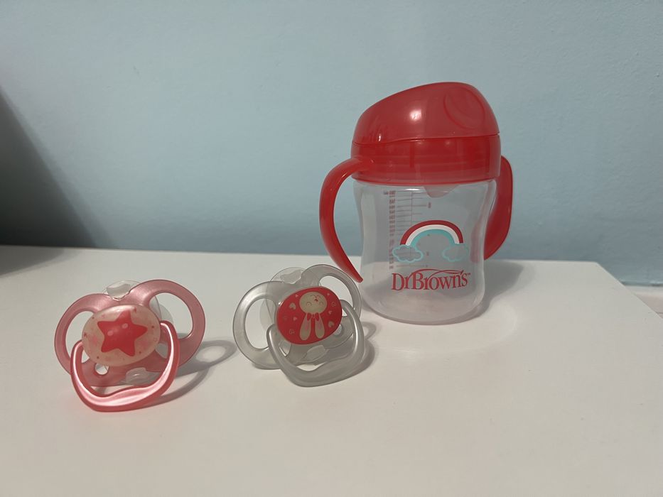Cana cioc + suzete 0-6 luni Dr Brown’s
