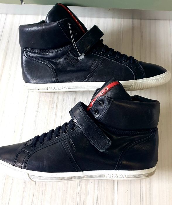 Prada Leather UNISEX Sneakers Size 41 - 26см ОРИГИНАЛ! ЕСТЕСТВЕНА Кожа