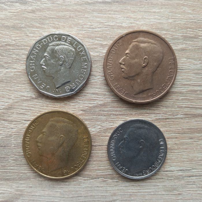 Лот люксембургски монети (1981 - 1990)