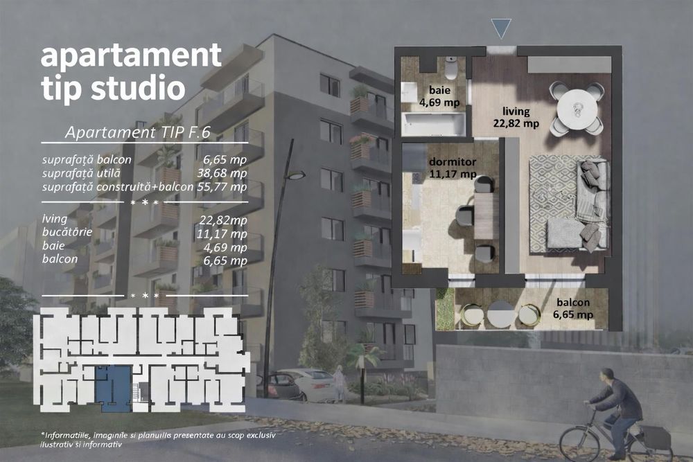 Apartament Tip Studio