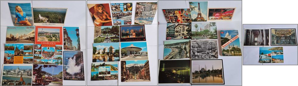 51 de cărți poștale vechi strânse de prin lume