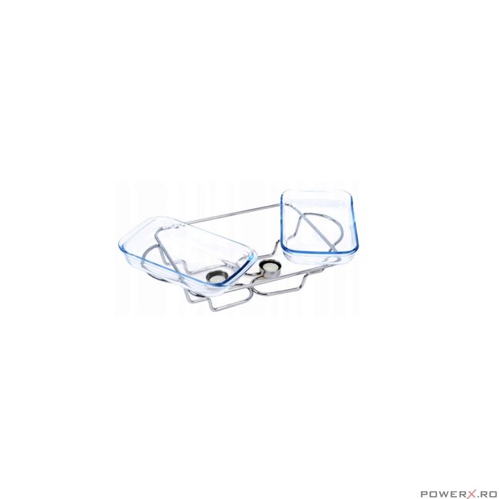 Set 2 vase termoizolante cu capace din inox,1.5L, chafing dish cu