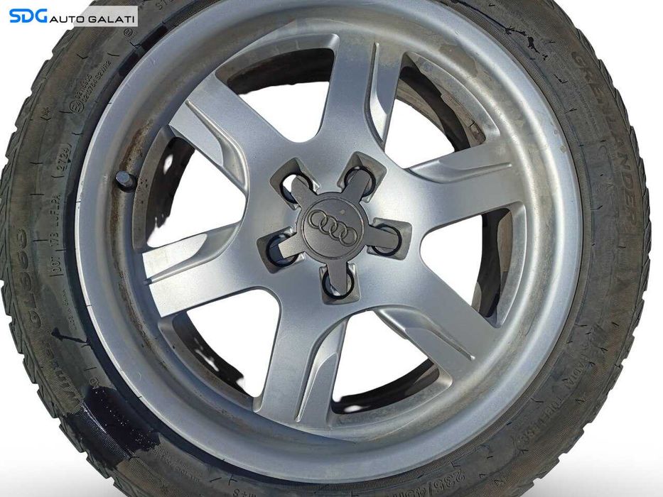 Set 4 Jante Janta Roata Roti Aluminiu 235 45 17 R17 Seat Toledo 3 2004 - 2013 (8T0601025B 7.5Jx17 ET28 + Distantiere) [JNT0012]