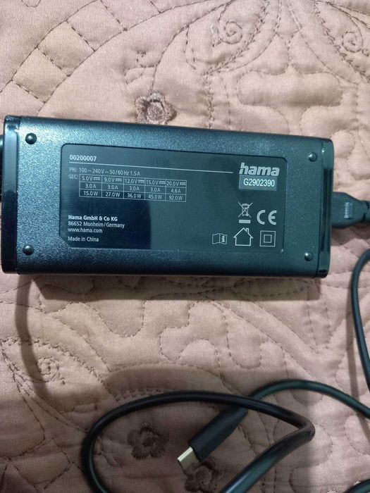 Incarcator laptop-notebook Hama Tip C universal 92 W