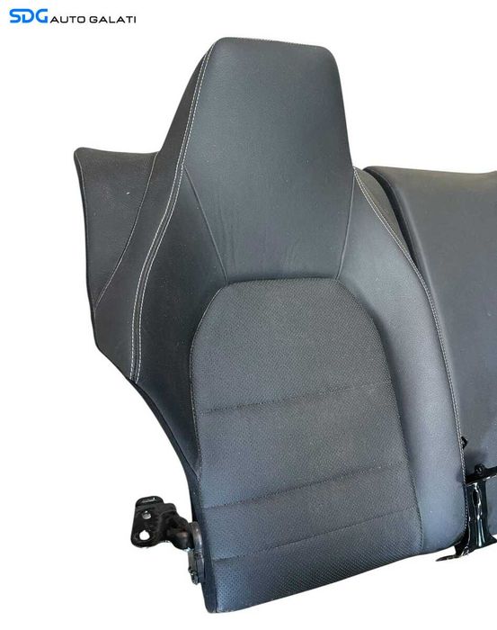 Bancheta Spate Sezut cu Spatar Piele Neagra Mercedes Clasa E Class W207 A207 C207 Coupe Cabrio E180 E200 E220 E250 E300 E320 2009 - 2016 [C9297]