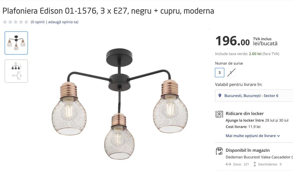 Corpuri de iluminat, lustre, aplici E14 si E27