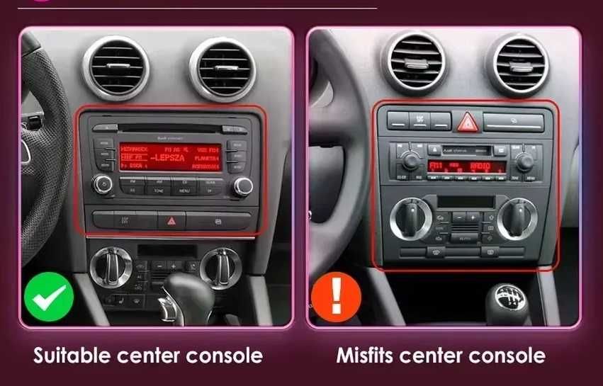 Мултимедия 9" за Audi A3 8P Android 14 CARPLAY RDS GPS DSP навигация