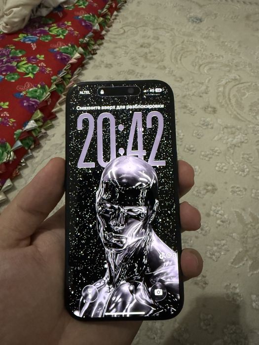 Iphone 15 pro EAC 256 голубой эмкость 91%