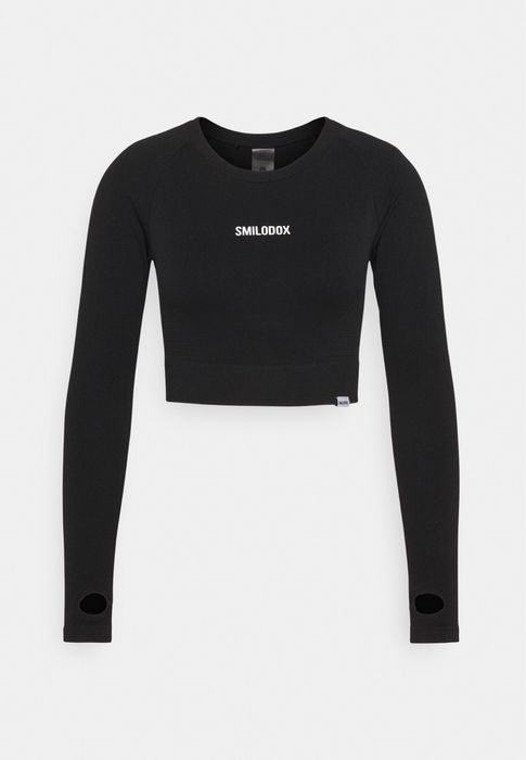 Smilodox Long Sleeved SEAMLESS CROPPED Top дамски топ - М