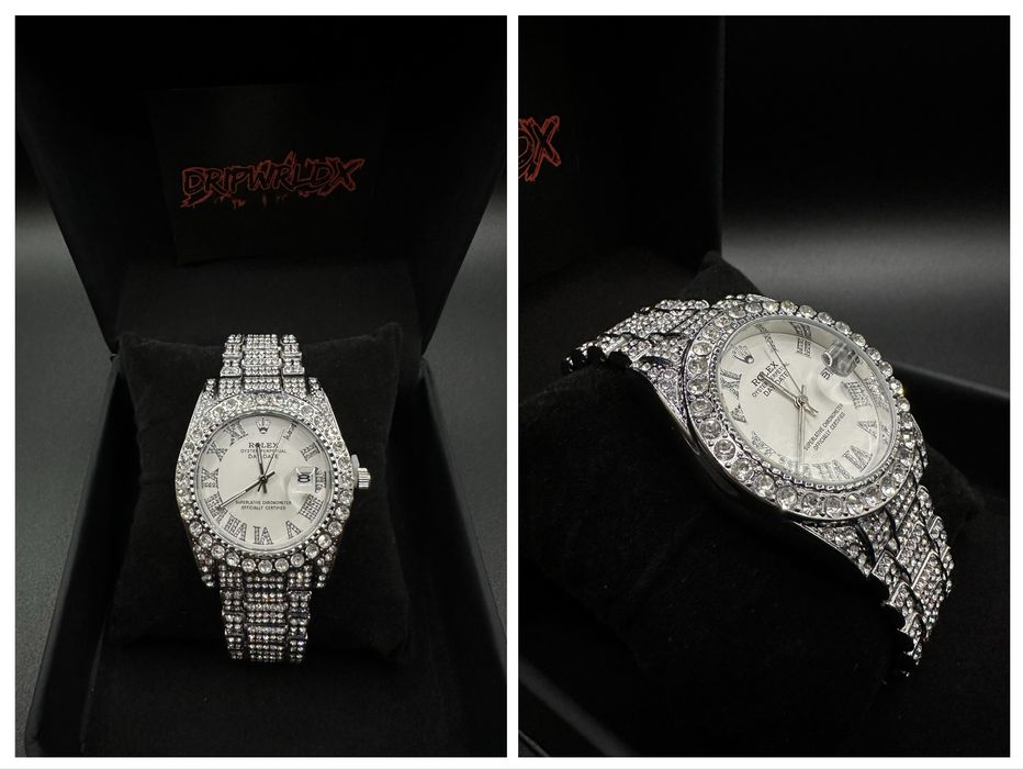 Rolex Datejust 40mm Мойсанит Диаманти Римски Циферблат Различни Модели