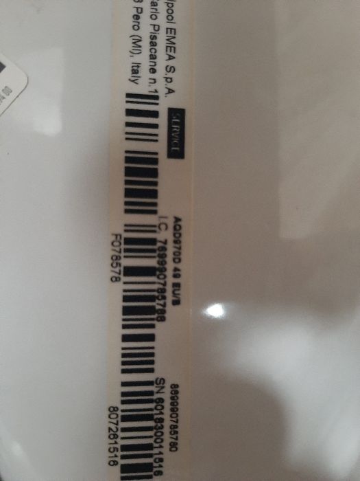 Placa de baza Hotpoint Ariston