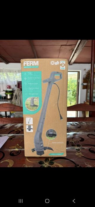 Cositoare Trimmer electric Ferm, nou, accesorii incluse