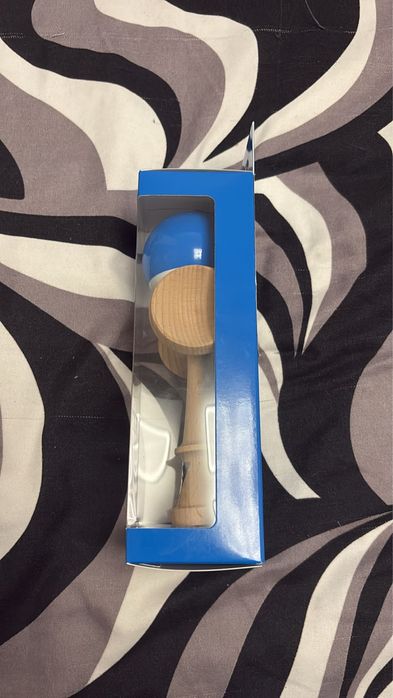 Kendama krom pop albastru