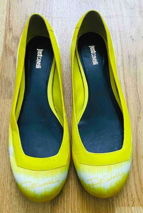 Roberto Cavalli, Just Cavalli Balerini Fashion Saten&Piele Nr.37 UK