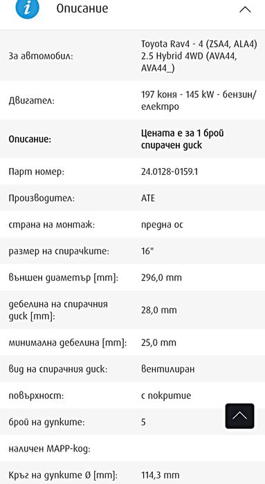 Спирачни дискове АТЕ