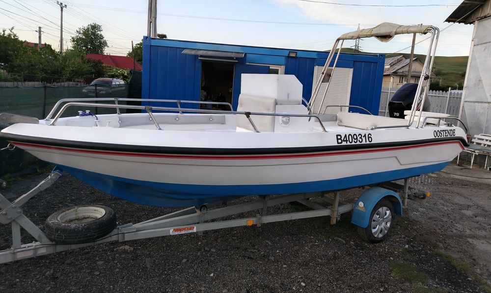 Barca open 5,5m+motor Suzuki 70cp