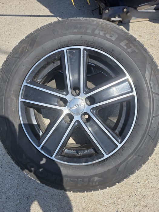 Set roti pe 16, jante Dezent, cauciucuri vara Hankook Vantra LT R16C