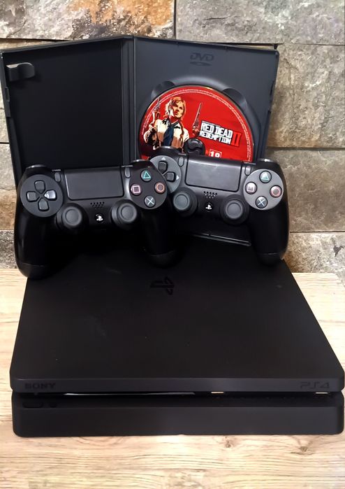 PS4/Playstation 4 Slim 1TB HDD cu +20 jocuri + 2 Controllere Wirelless