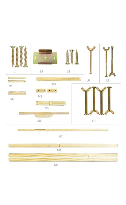 Деревянный мольберт175см