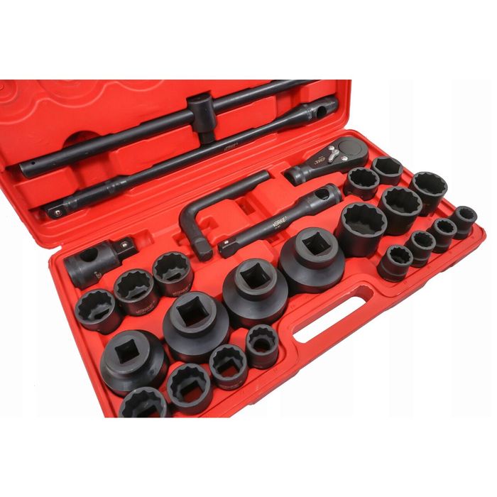 Trusa chei tubulare de impact hexagonale si bihexagonale, 3/4" si 1",