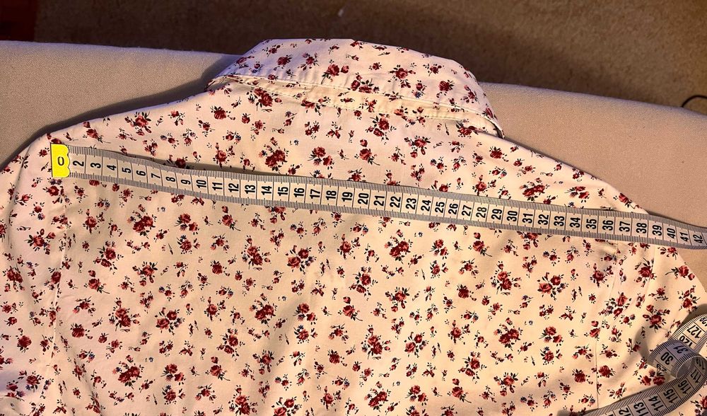 Camasa alba cu imprimeu floral