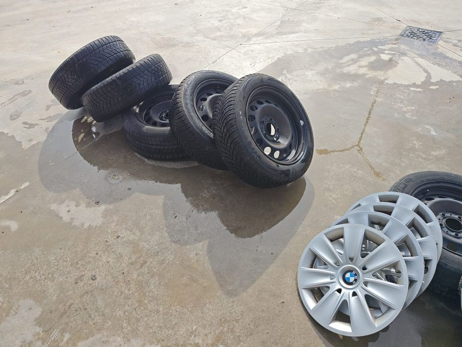 Roti complete 205/55 R16 inch cu anvelope de iarna 5x120  BMW