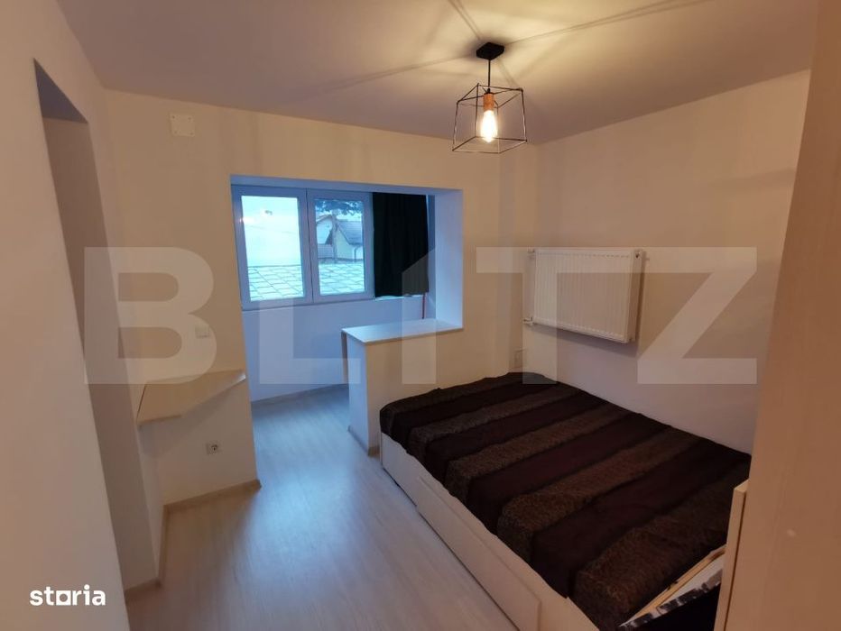 Garsoniera, 24 mp, etaj intermediar, zona Zamca