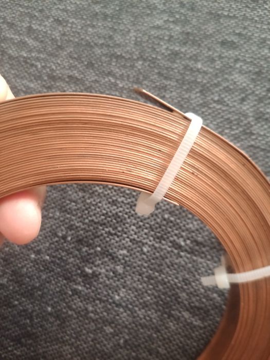 Placbanda de cupru rolă