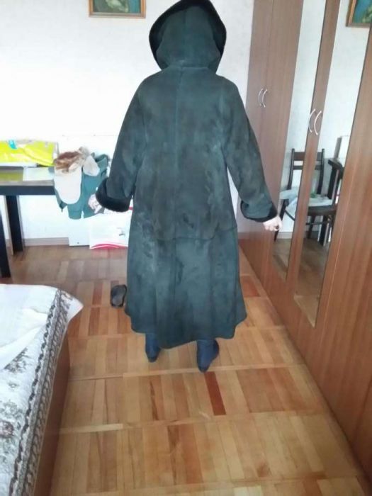 Дубленка женская длинная