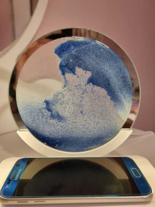 Veioza control tactil si incarcator wireless telefon