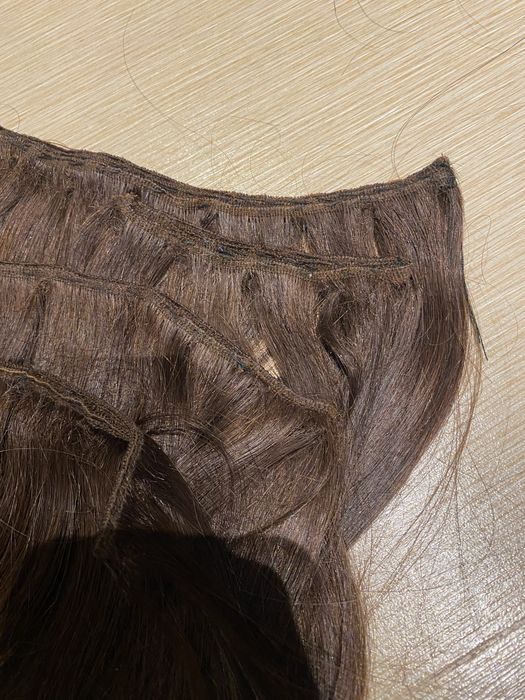 Много хубава естествена коса на 4 реда - 40 см