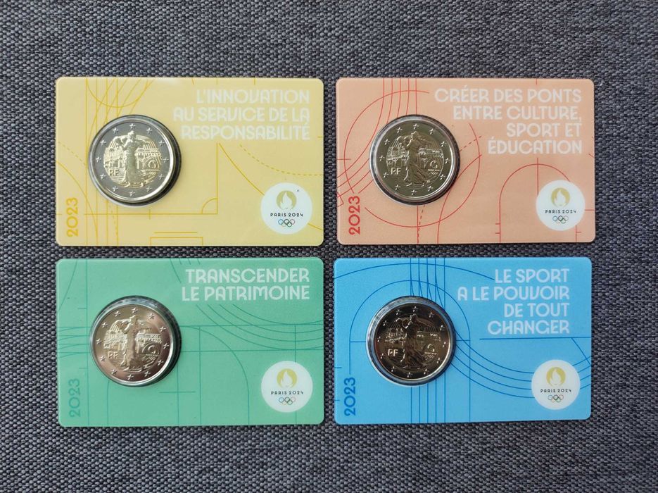 2 евро Франция 2023 Олимпийски игри в Париж