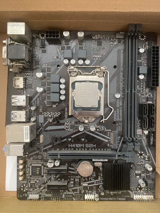 Продам комплект процессор i3 10100f + h410m