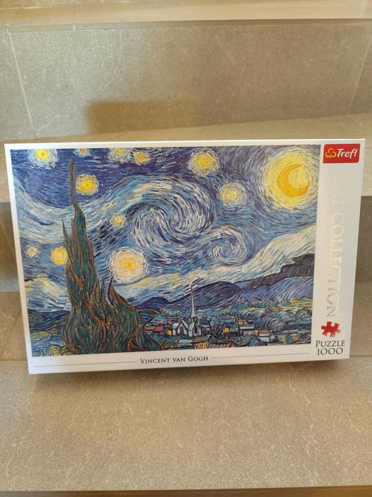Puzzle Trefl 1000 piese, Starry Night Vincent Van Gogh