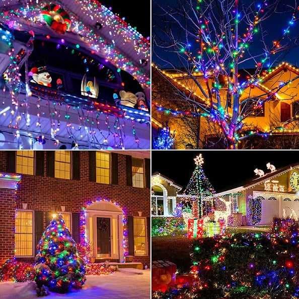 Instalatie de Craciun rola lumini LED multicolor Protectie Apa 50metri