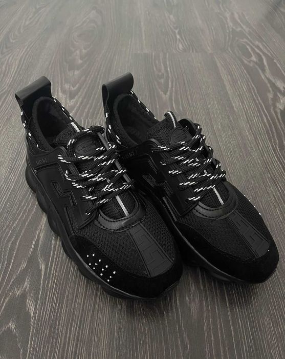 Versace Chain Reaction shoes full black unisex
