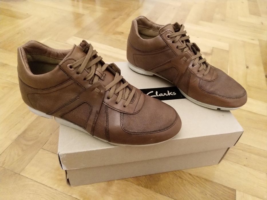 Ghete barbati din piele naturala Clarks Triturn Hi, maro, 41 (27,5cm)