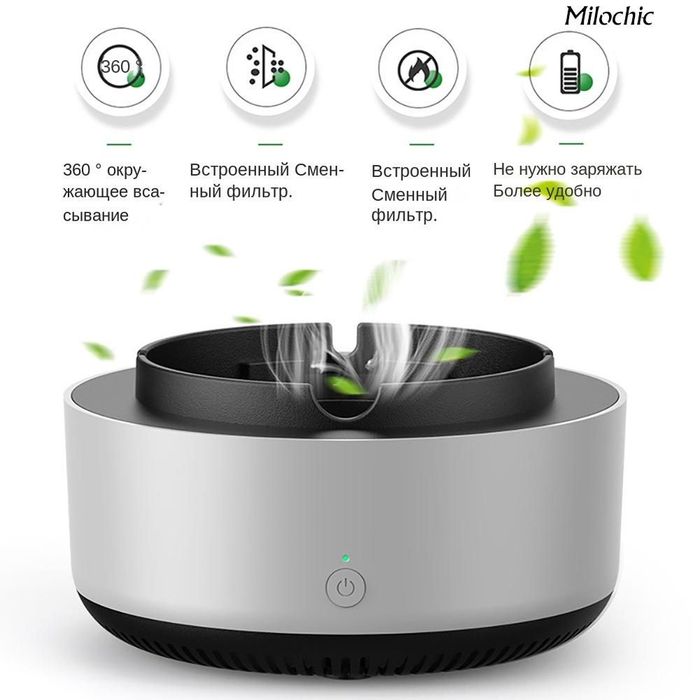 Многофункциональная пепельница с очисткой воздуха