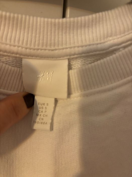 Bluza din molton de bumbac H&M masura S