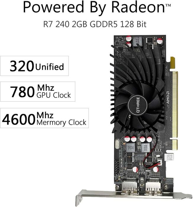 Placa video Radeon R7 240 2GB GDDR5, dual HDMI, PCI Express x8